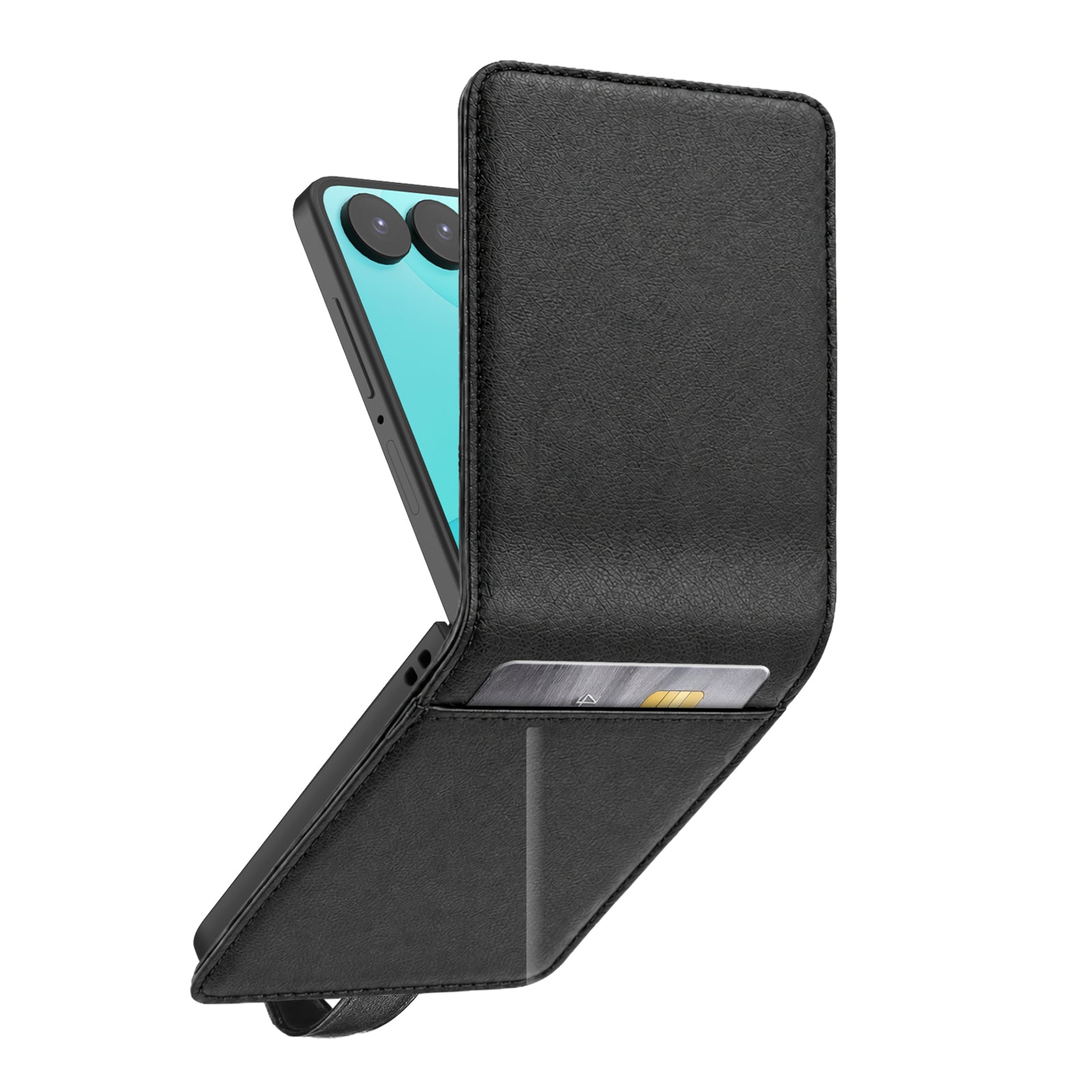 Custodia flip con chiusura magnetica e portatessere per Samsung Z Flip 8