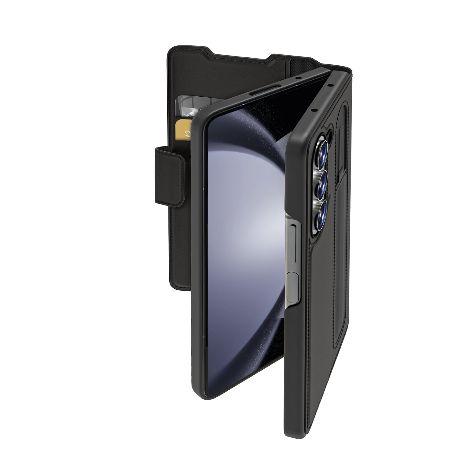 Custodia flip, chiusura magnetica, portatessere, portapenna per Samsung Z Fold 6