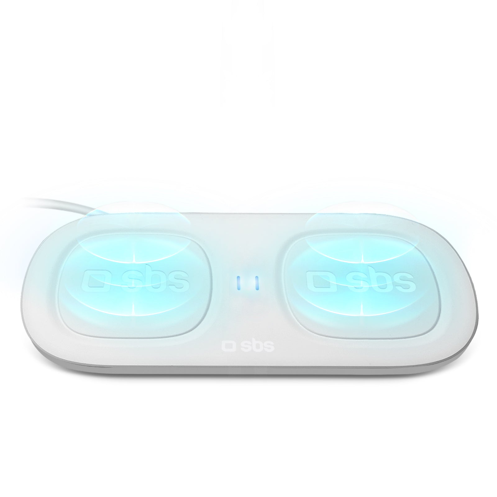Basetta doppia per ricarica wireless da 5W+5W