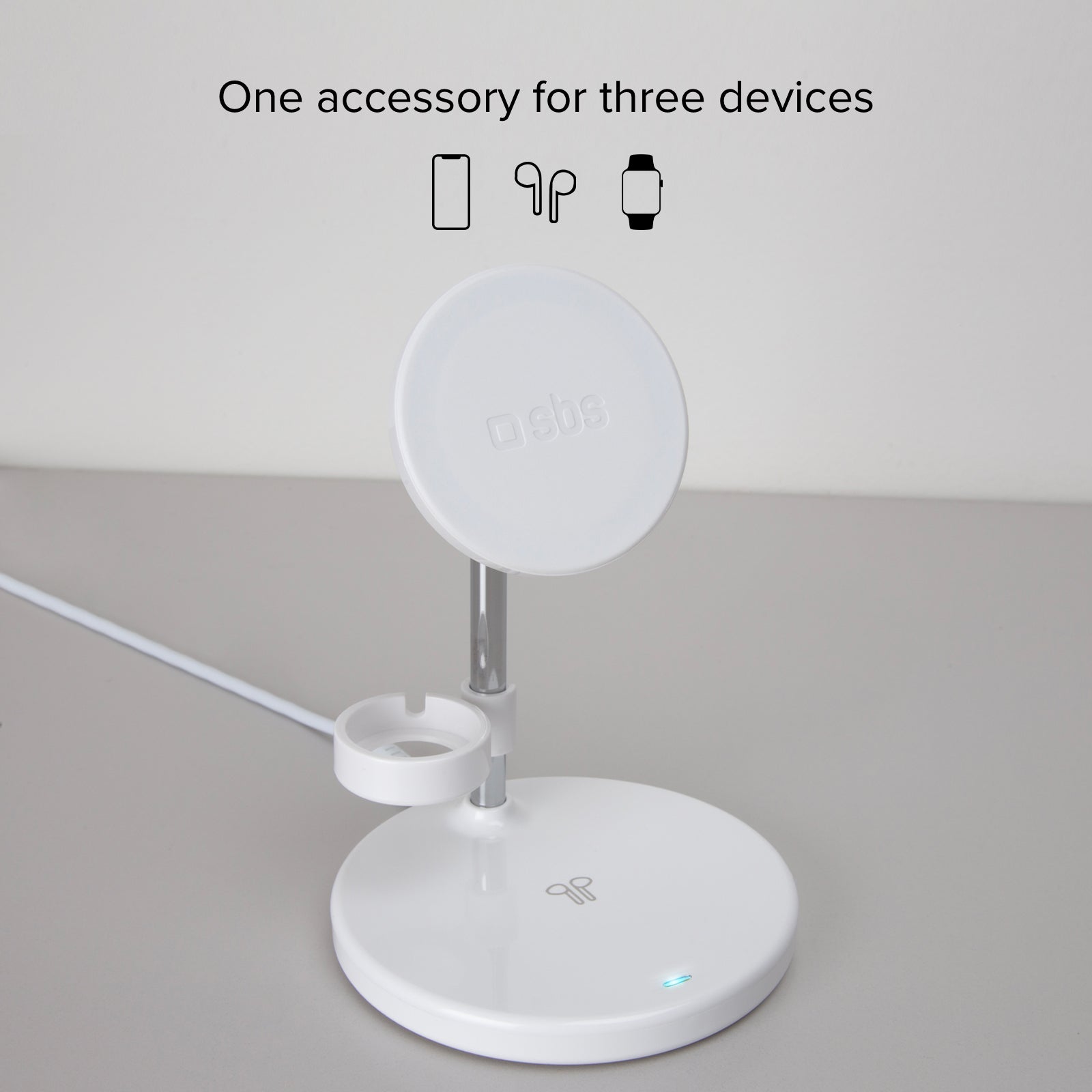 Station de charge sans fil verticale 3 en 1