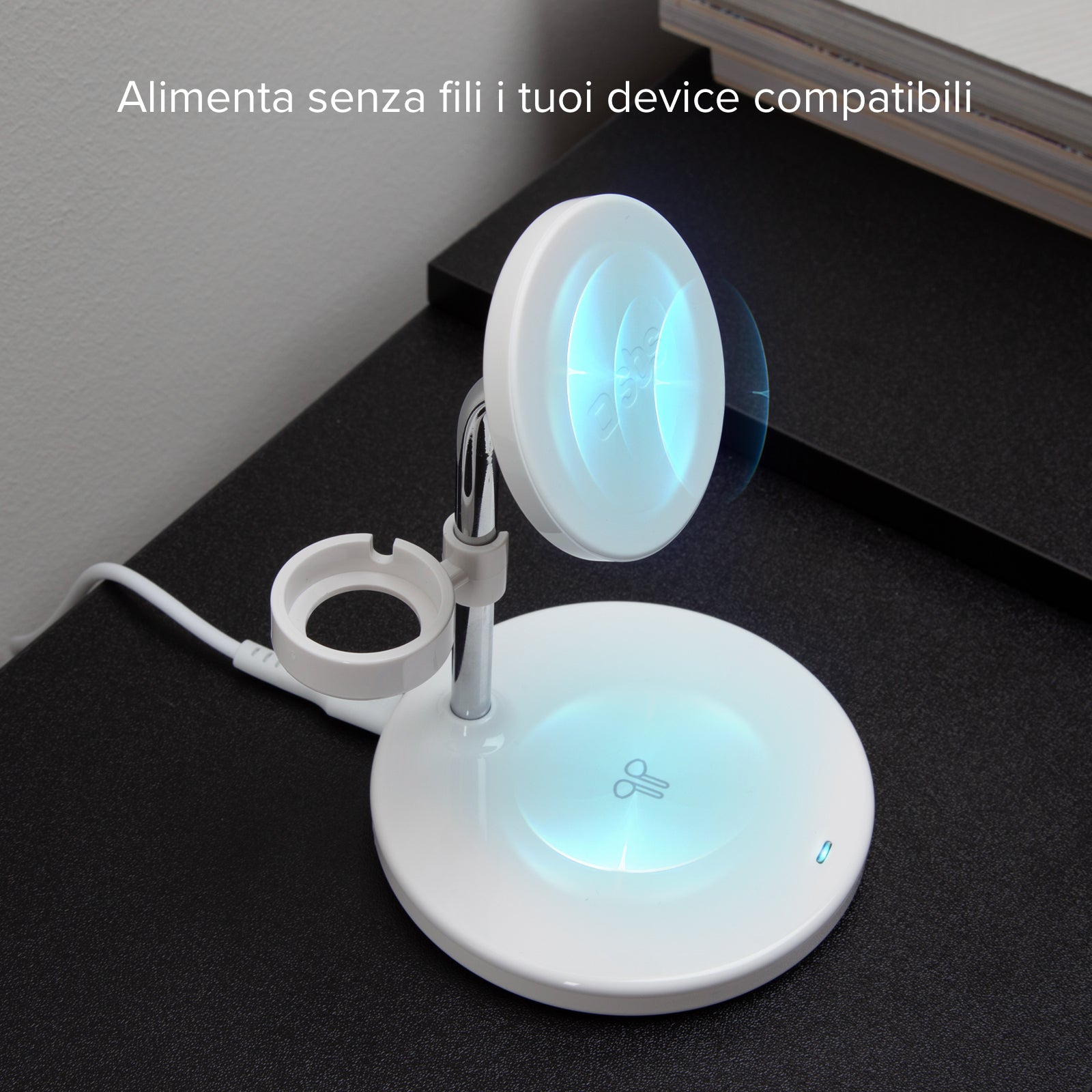 Stazione di ricarica wireless verticale 3 in 1