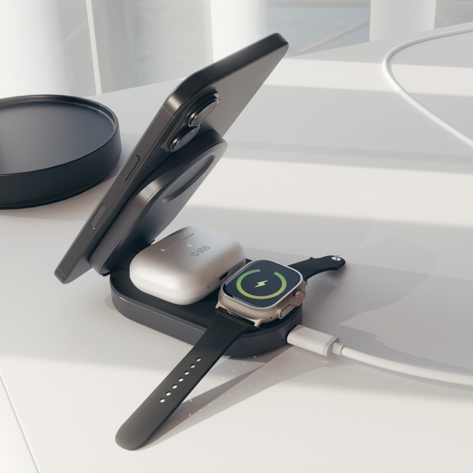Caricatore Wireless Power Dock 3 in 1