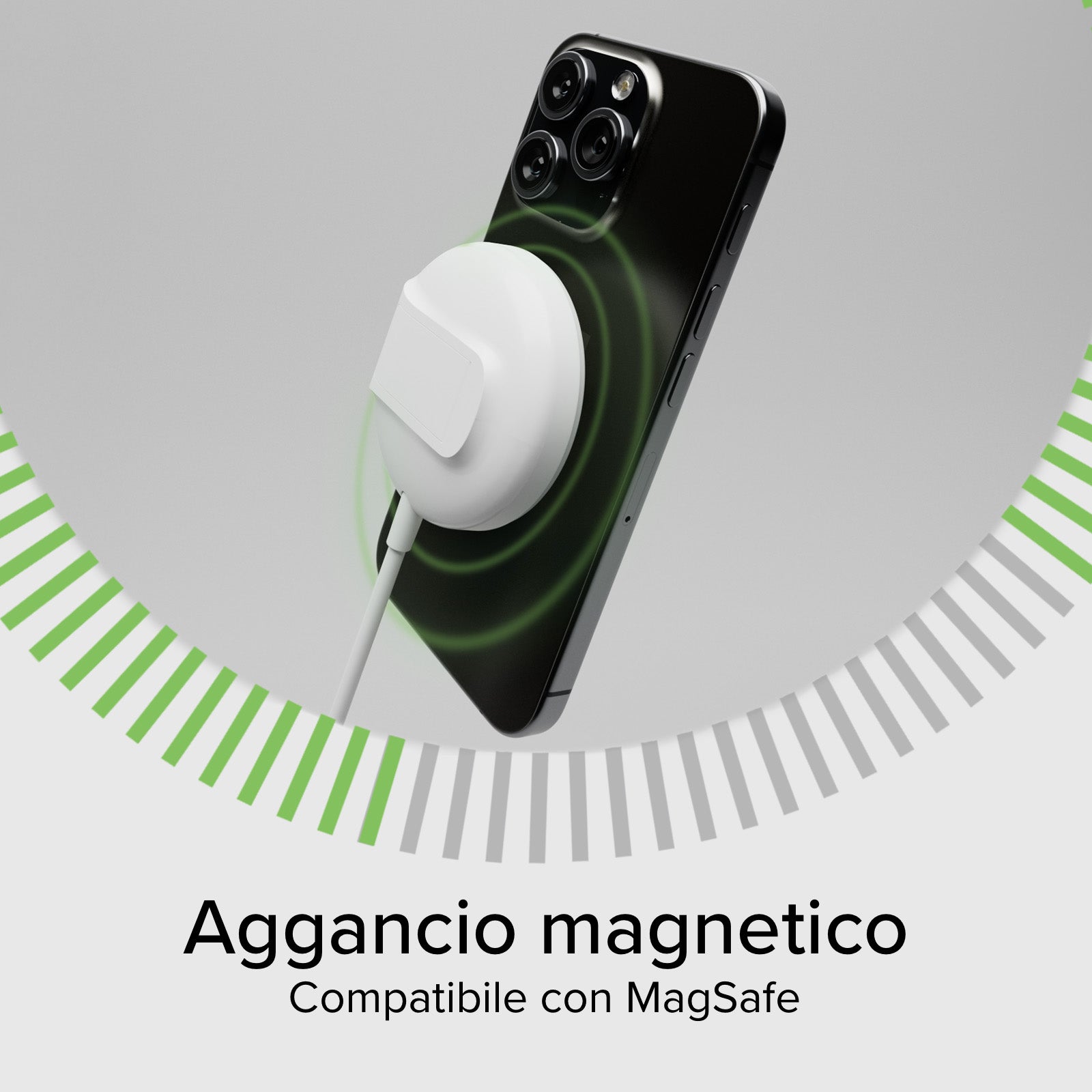 Base de charge sans fil Qi2 compatible MagSafe 15 W et fonction support