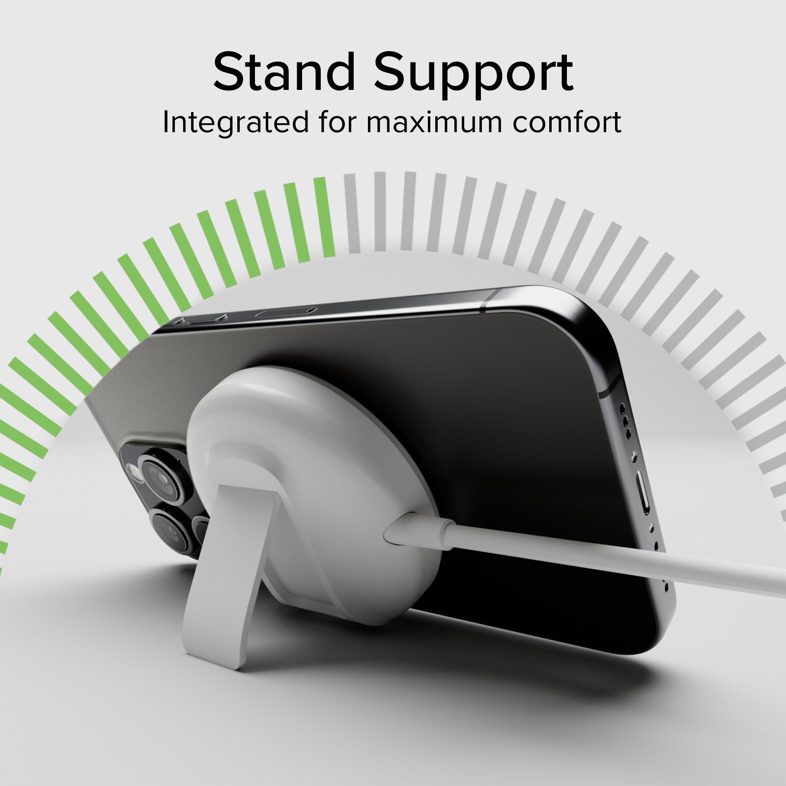 Base de charge sans fil Qi2 compatible MagSafe 15 W et fonction support