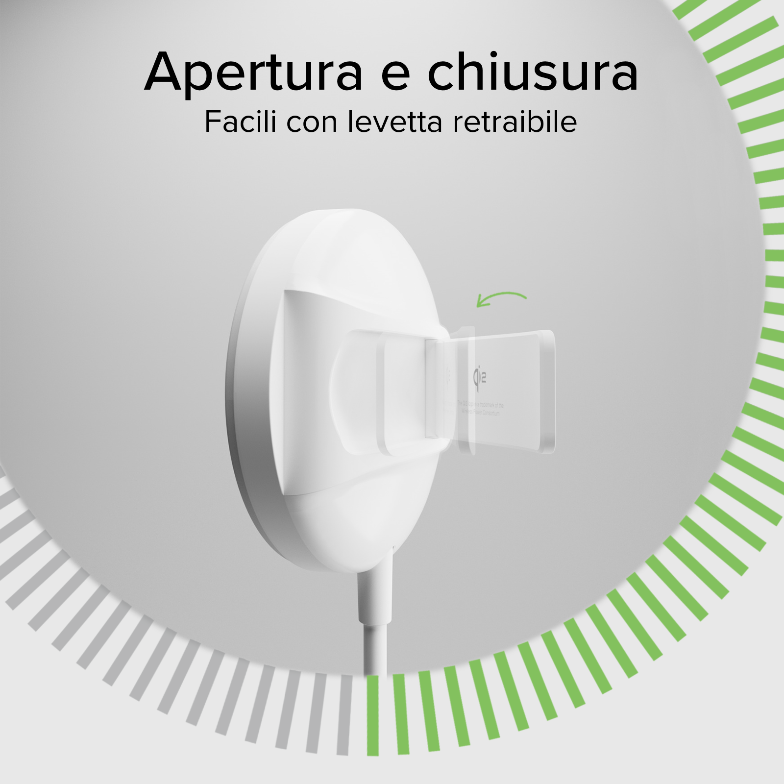 Base de charge sans fil Qi2 compatible MagSafe 15 W et fonction support
