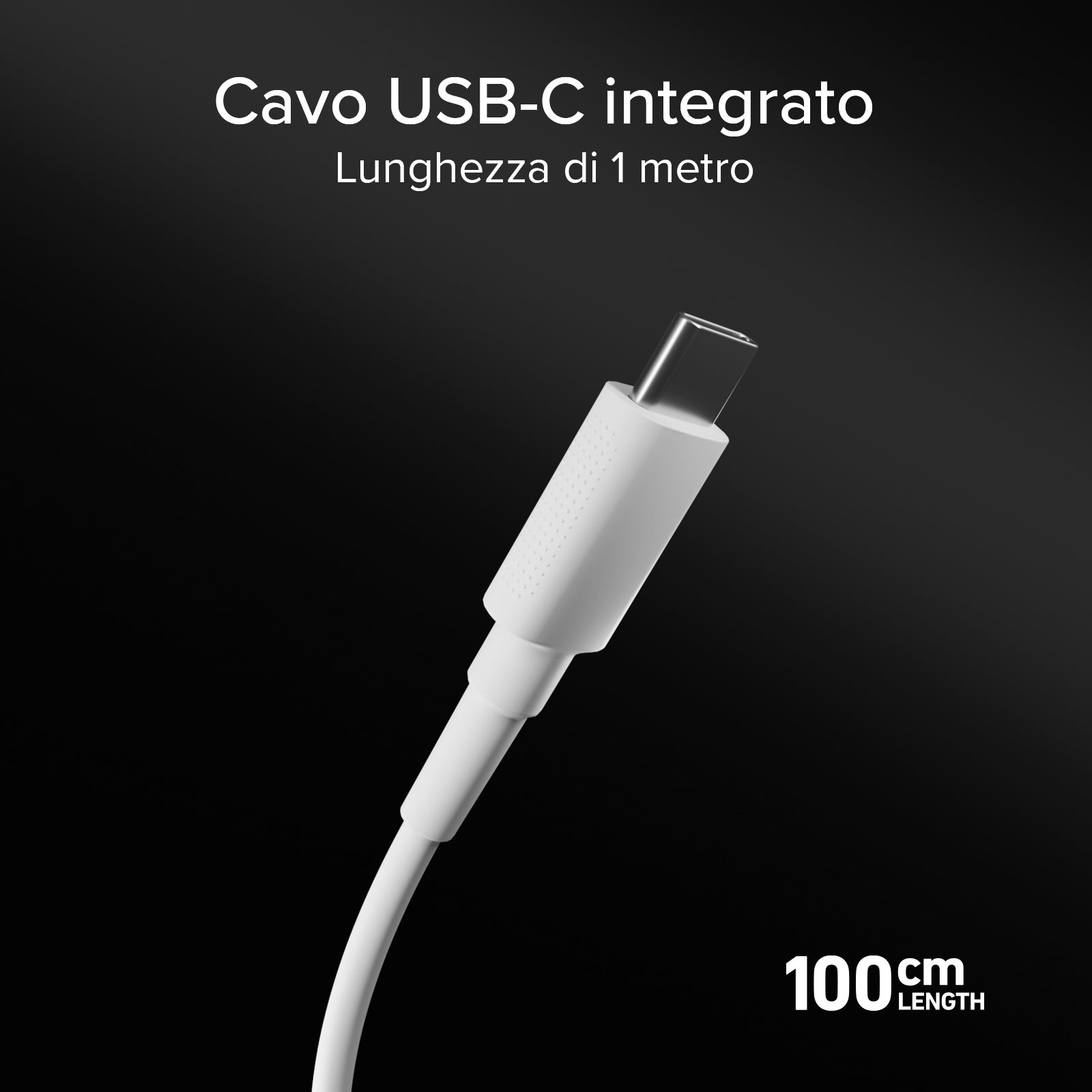 Chargeur sans fil magnétique Qi2.2 25W avec câble USB-C intégré de 150 cm