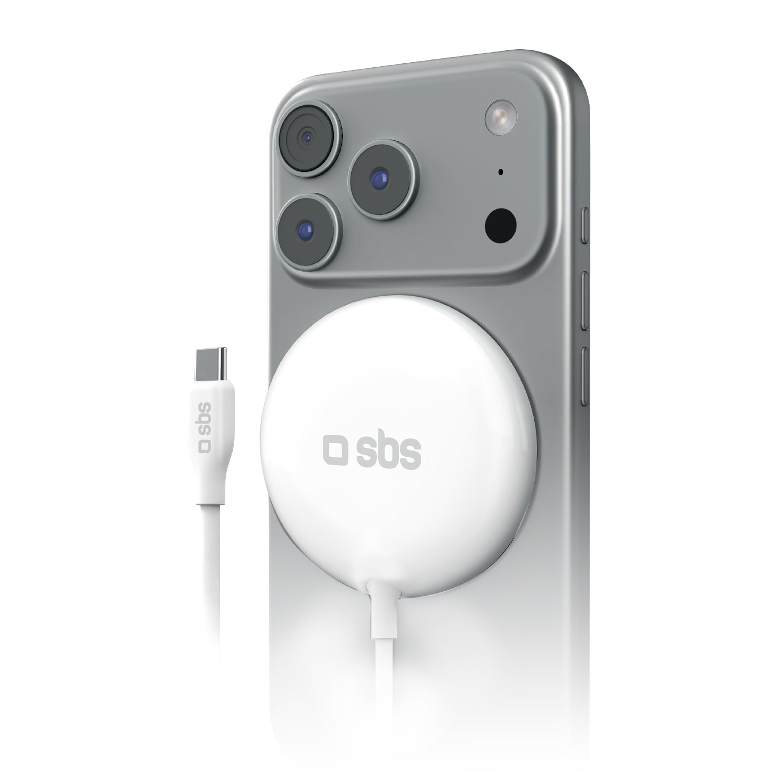 Caricatore wireless magnetico Qi2.2 25W con cavo USB-C integrato 150 cm