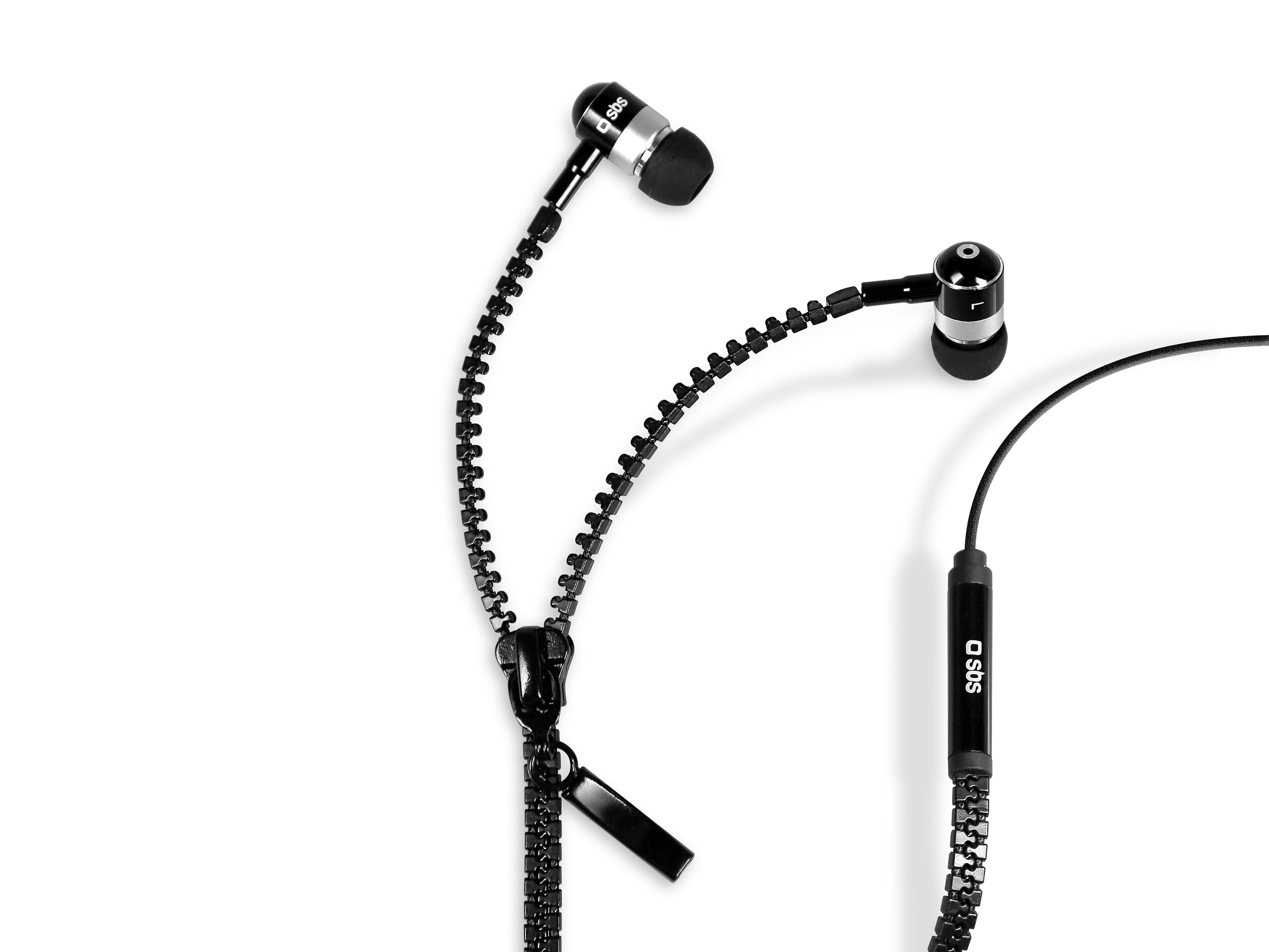 Stereo-Kopfhörer mit Kabel Zip, 3,5 mm Klinkenstecker mit Mikrofon und Antworttaste