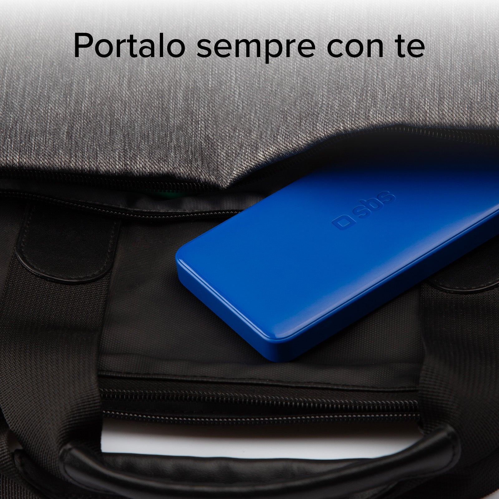 Power bank 10.000 mAh extra slim con porta USB 2.1A Intelligent Charge (IC)
