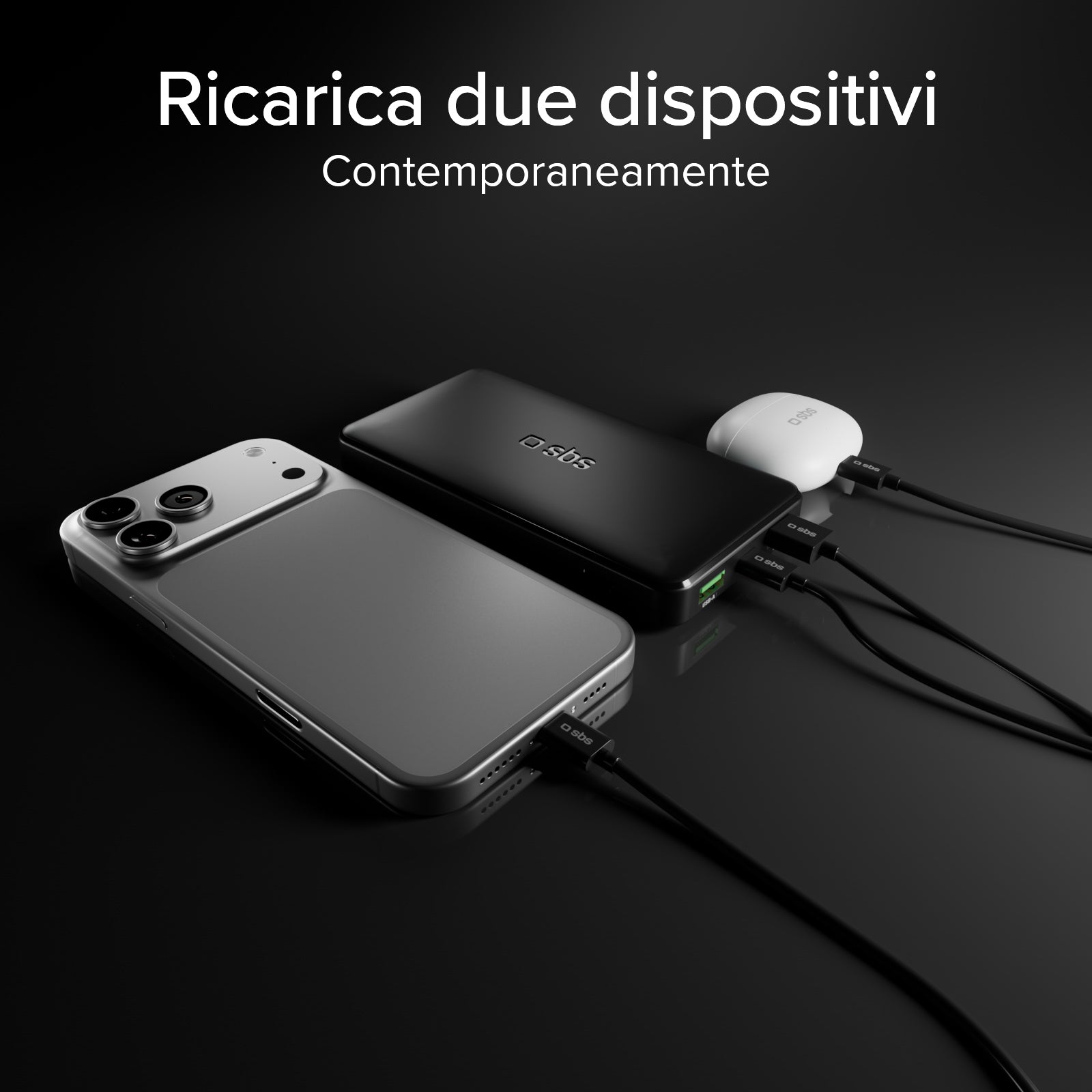 Powerbank da 10.000 mAh con tecnologia Power Delivery (PD) da 20W