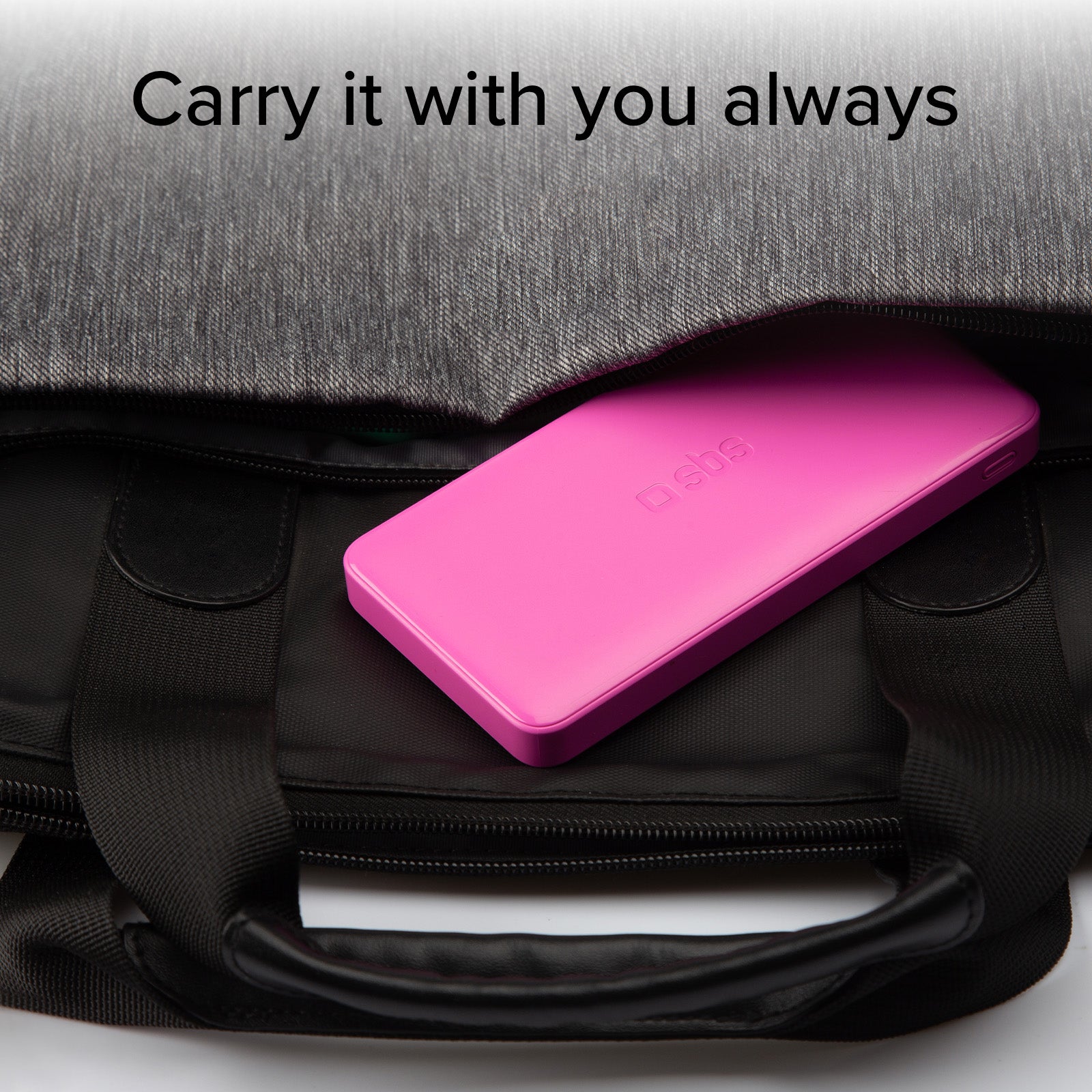Power bank 10.000 mAh extra slim con porta USB 2.1A Intelligent Charge (IC)