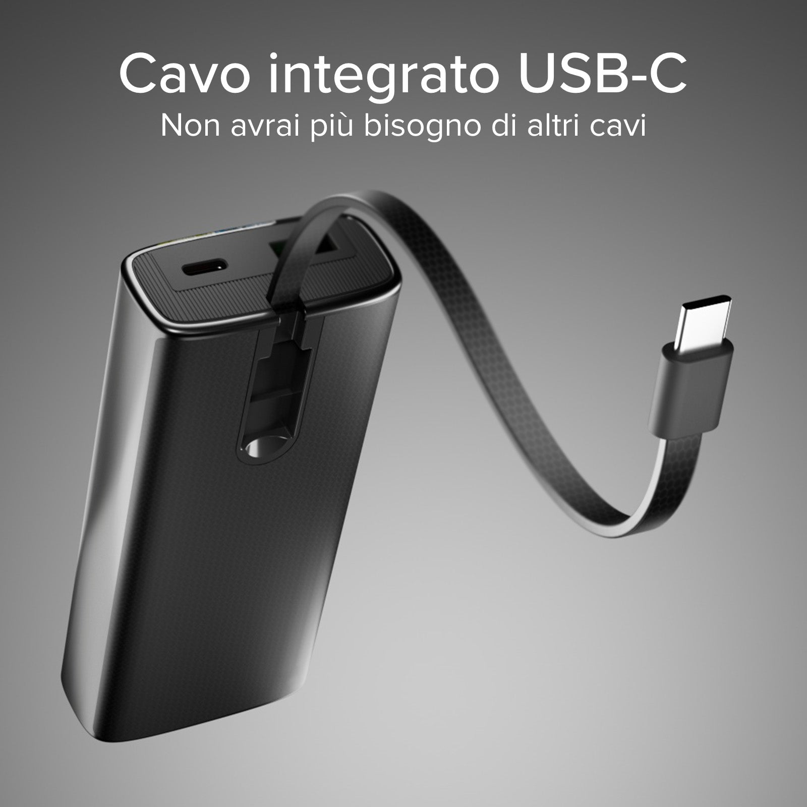 Power Bank 10.000 mAh con LCD PD 20W