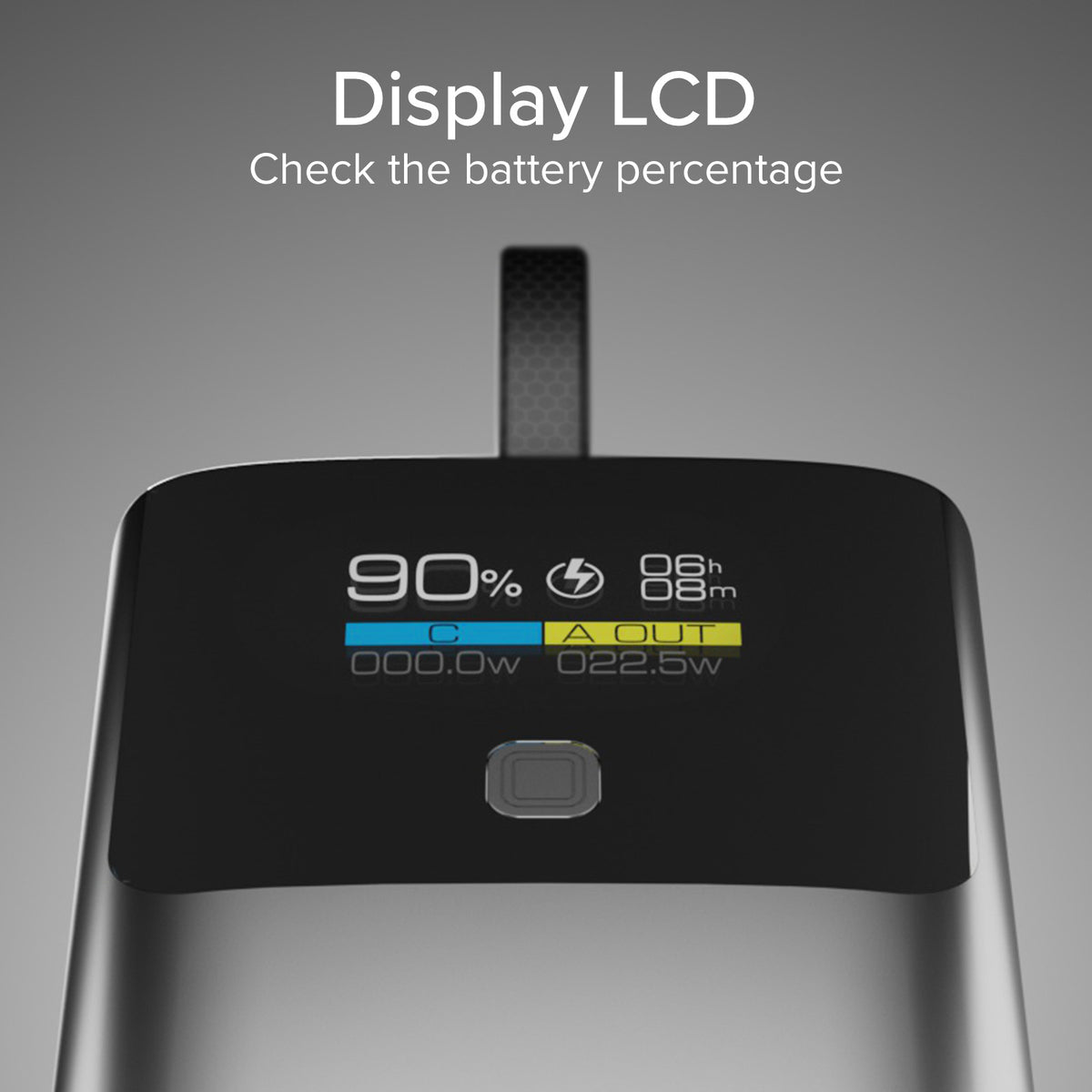 Power Bank 10.000 mAh con LCD PD 20W