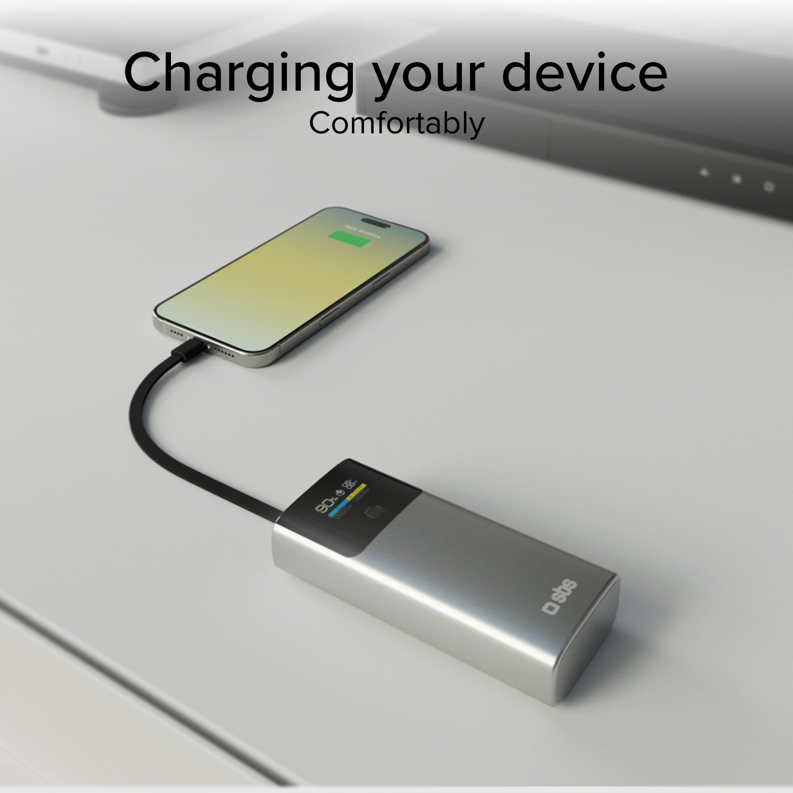 Power Bank 10.000 mAh con LCD PD 20W