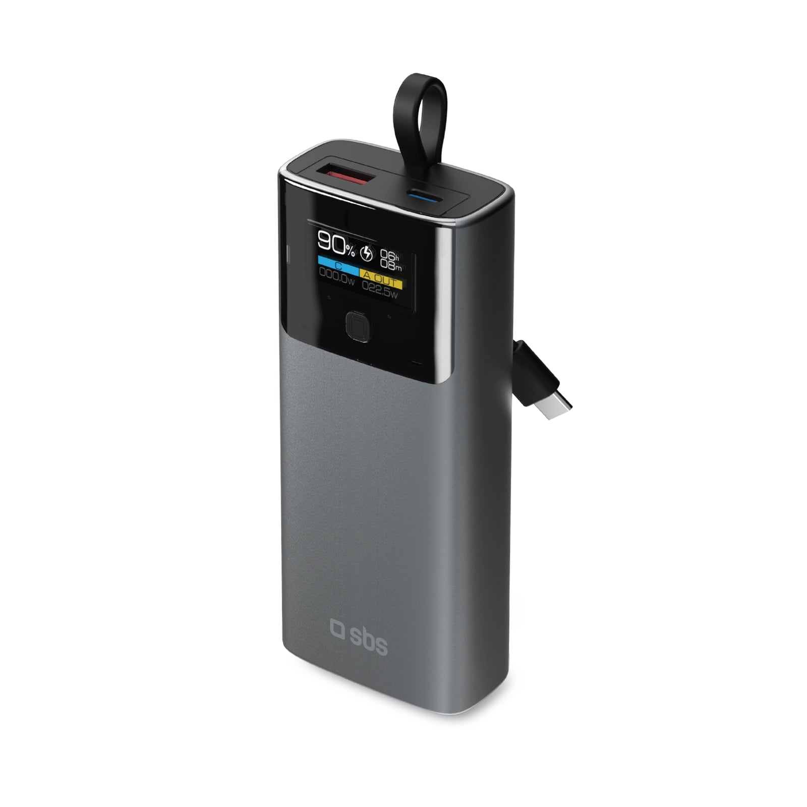 Power Bank 10.000 mAh con LCD PD 20W