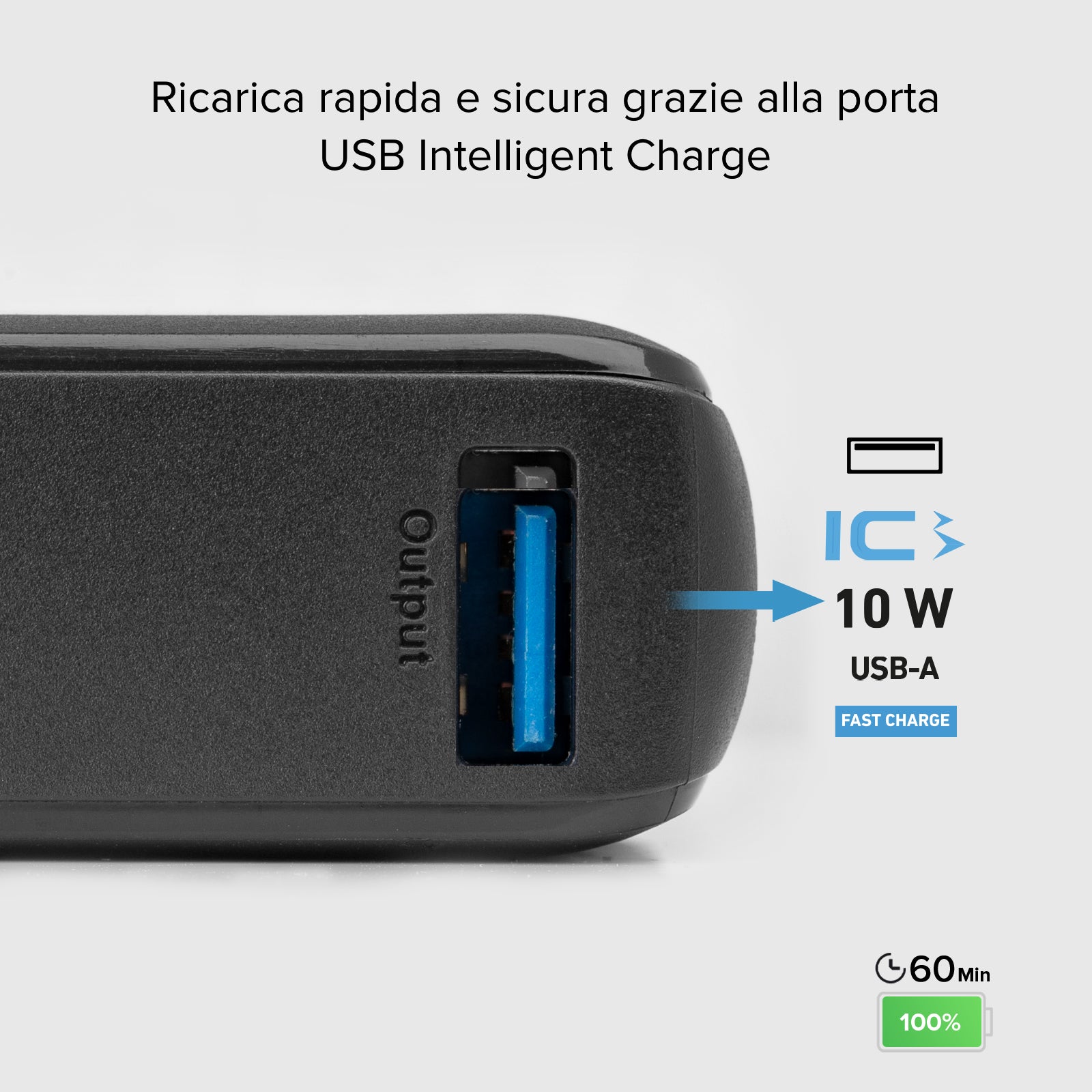 Power bank ultracompacta de 10000 mAh