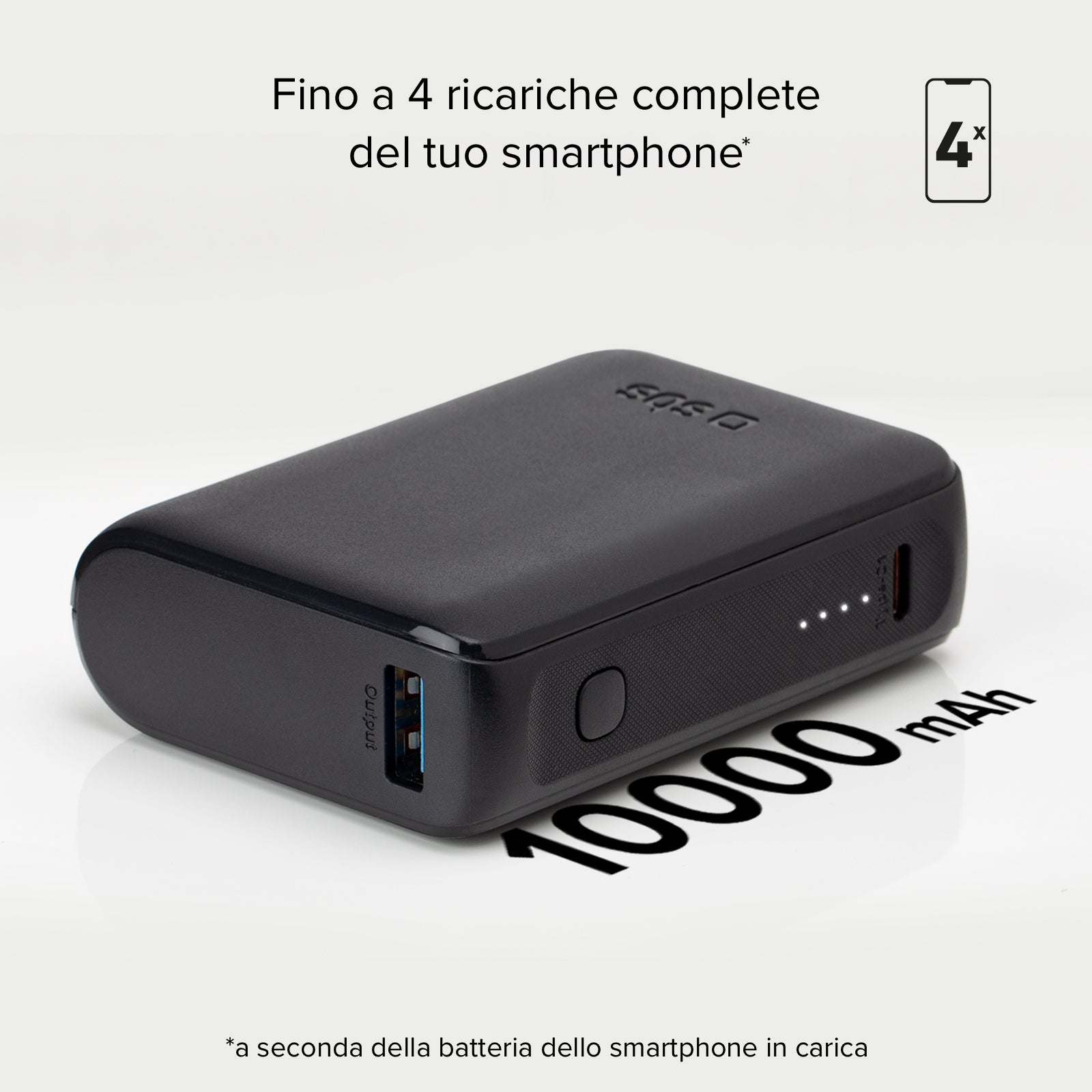 Power bank ultracompacta de 10000 mAh