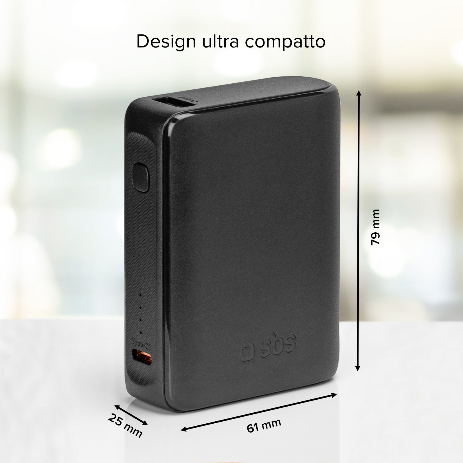 Power bank ultracompacta de 10000 mAh