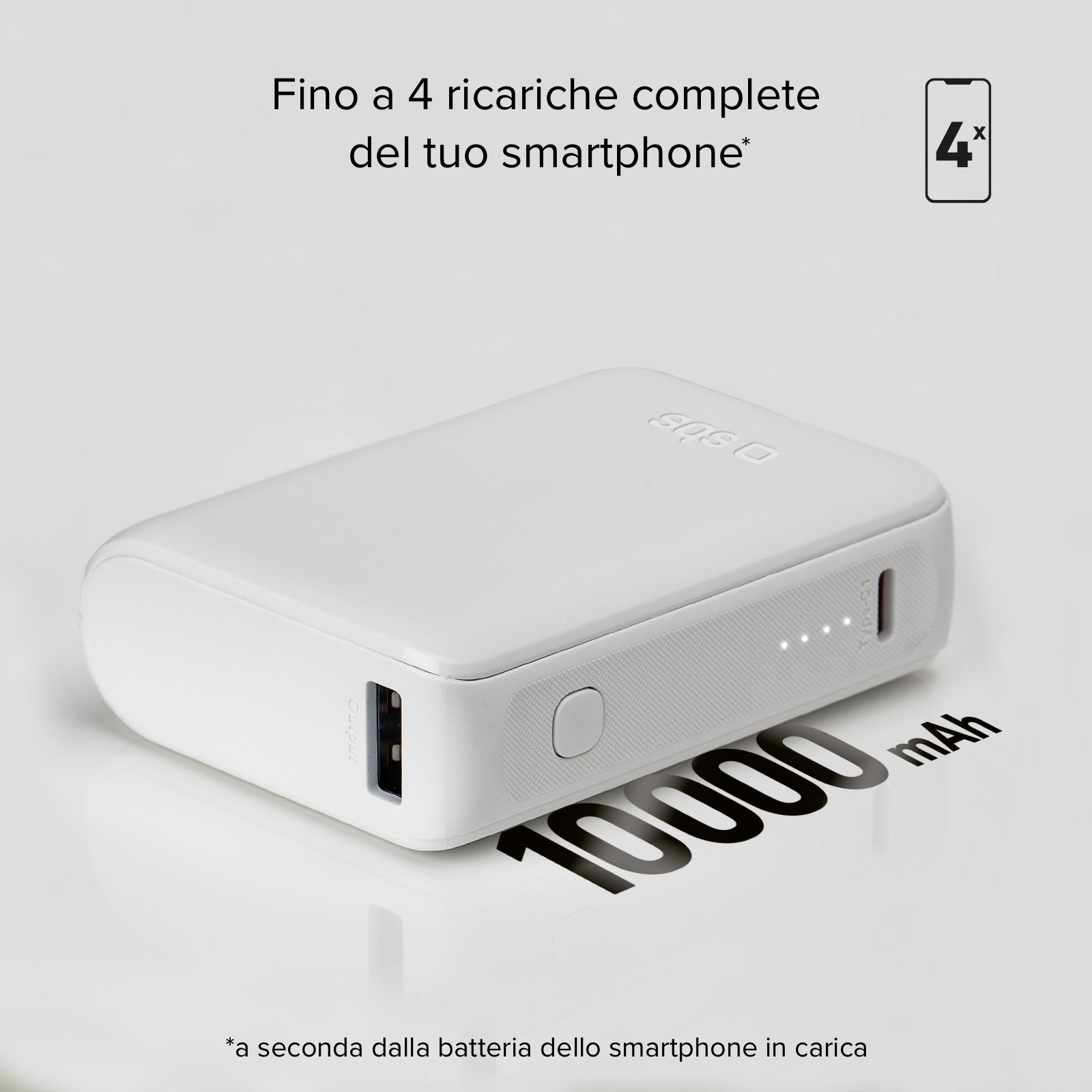 Power bank ultracompacta de 10000 mAh