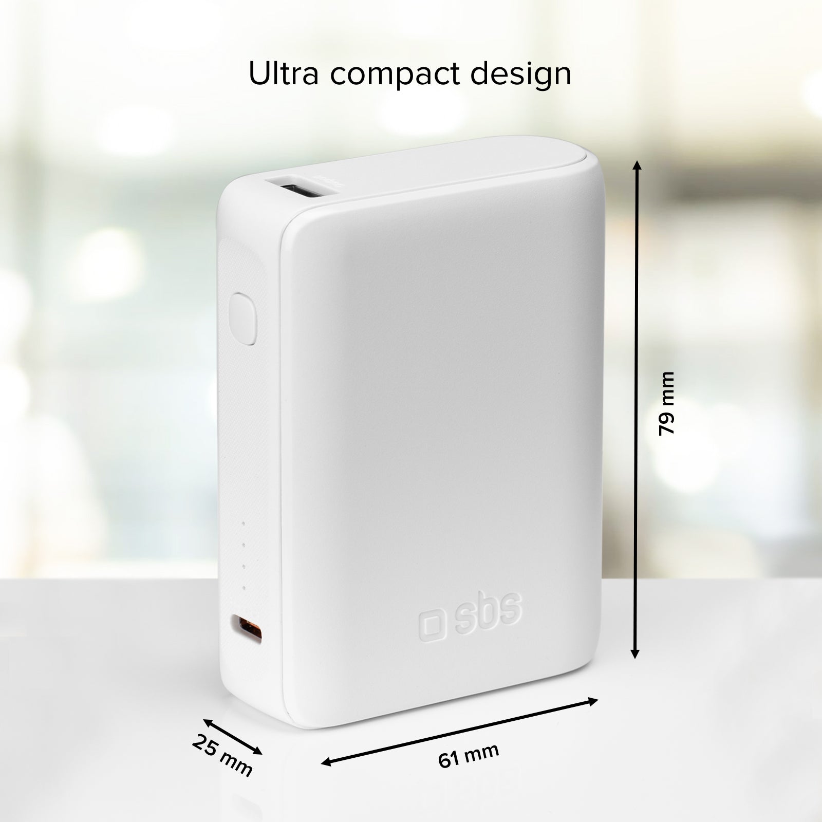 Power bank ultracompacta de 10000 mAh