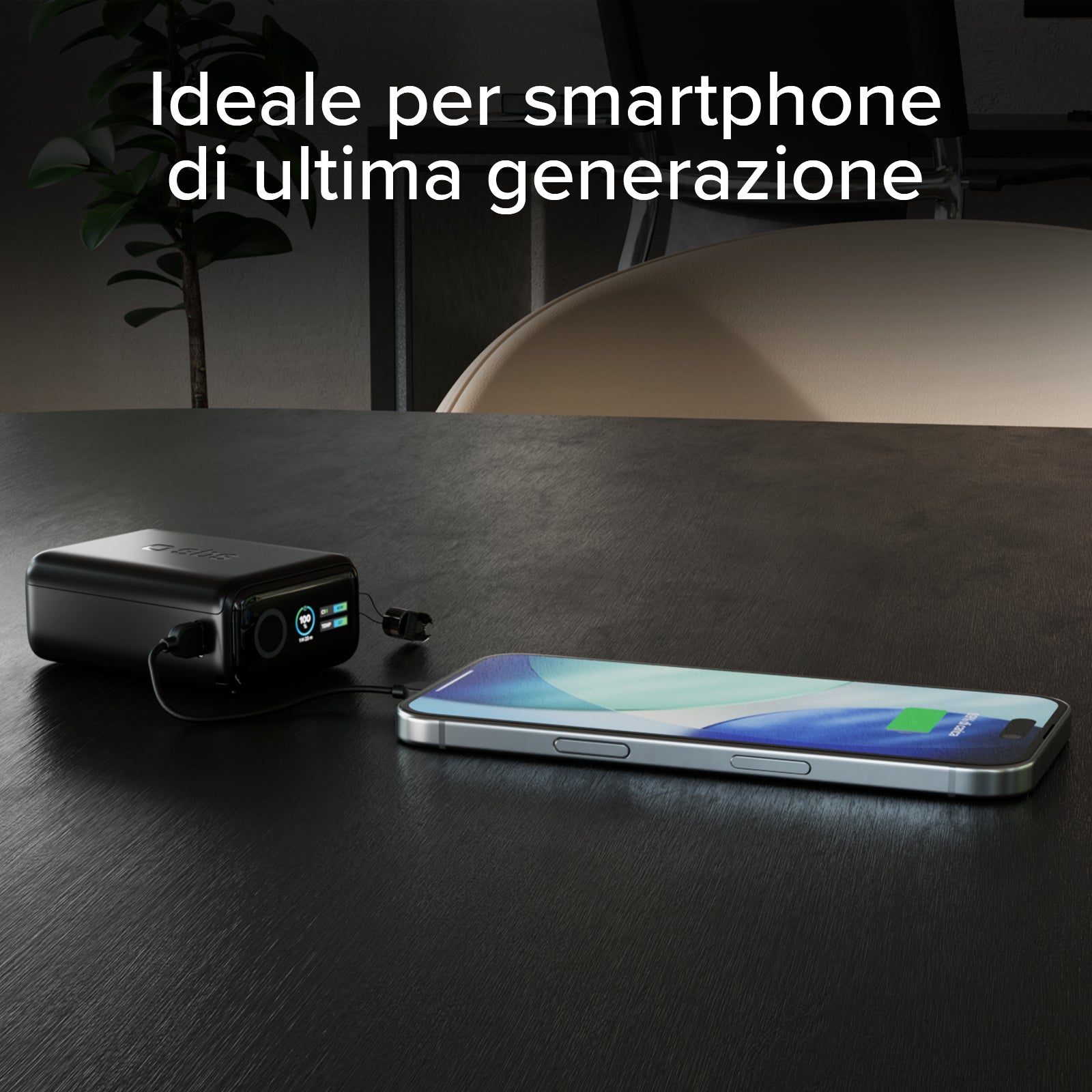 Power bank 10000 mAh 40W PD con display TFT