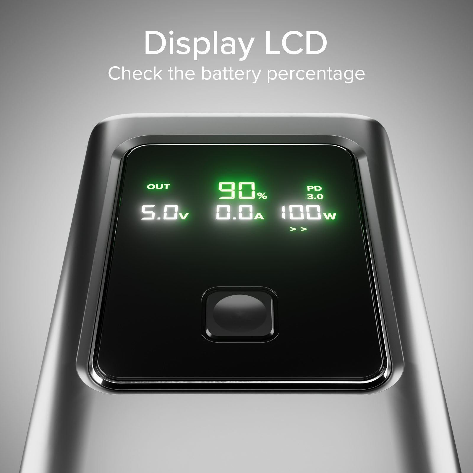 Batterie externe 20000 mAh avec écran LCD et technologie PD 100W