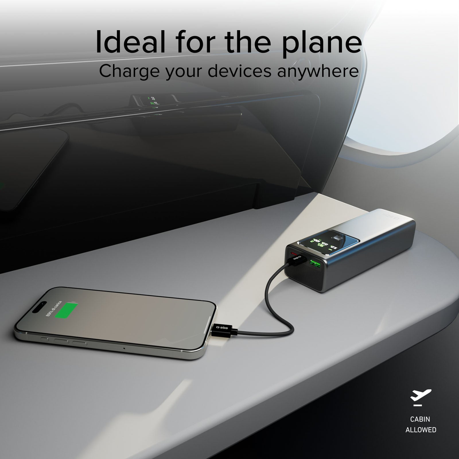 Batterie externe 20000 mAh avec écran LCD et technologie PD 100W