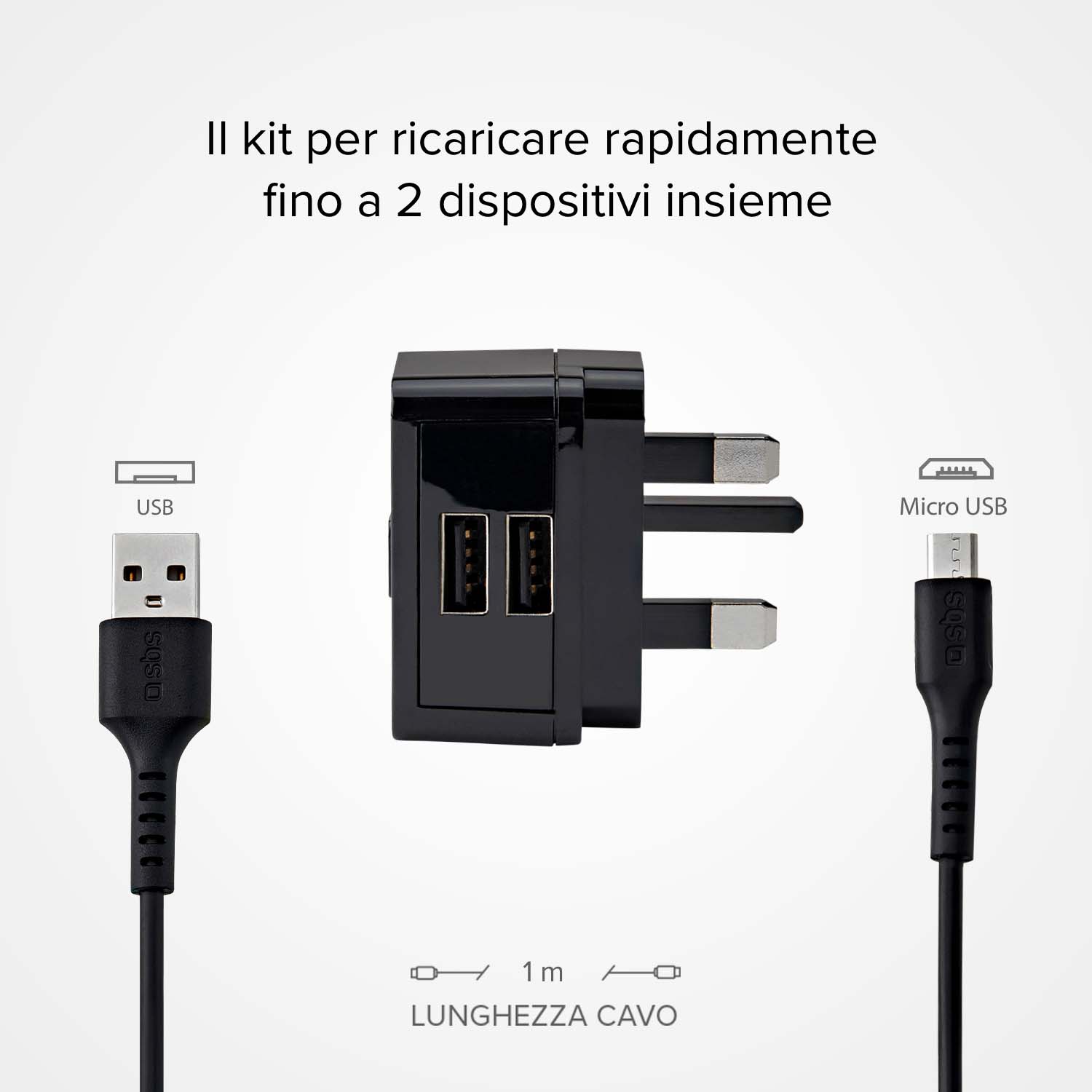 Kit de carga de viaje USB